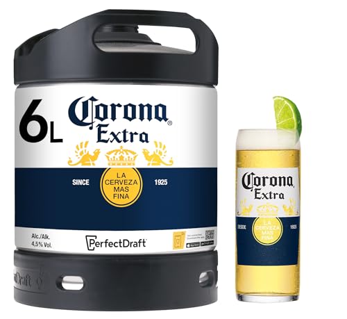 PerfectDraft Corona Extra Lager Beer keg for Philips Machine, 6 L