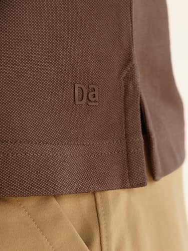 Image of DAMENSCH Constant Men's All-Degree Thermoregulating Pique Contrast Neck Polo T-Shirt