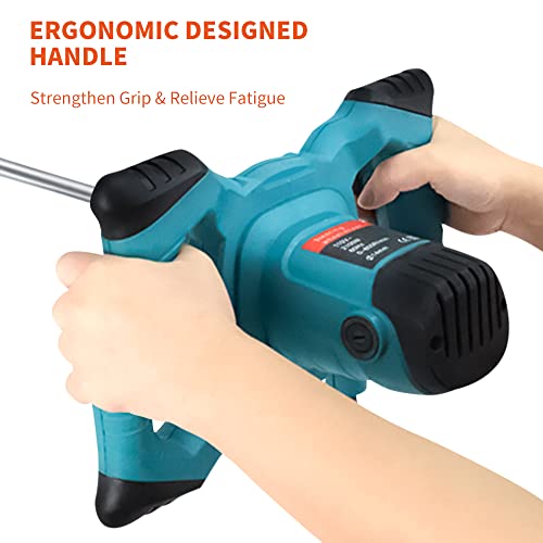 Handheld Cement Mixer 2100W Portable Electric Concrete Plaster Grout Paint Mortar Mixer Machine Adjustable 6 Speed 110V With Gloves #TOP3