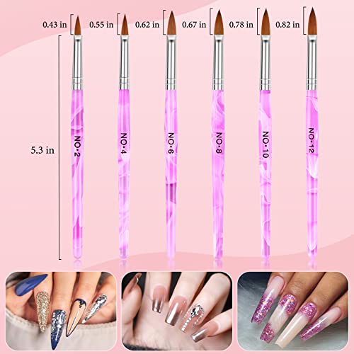 Set de 6 Pinceles para Uñas Yokilly con Accesorios miniatura 3