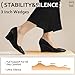 IDIFU Black Wedges for Women - Closed Toe Wedge Pumps - Low Heel Pointed Toe - Work Office Formal Business Dress Shoes - Cute Casual Dressy Comfortable Trendy - Wedge Pumps (Black Pu, 9)