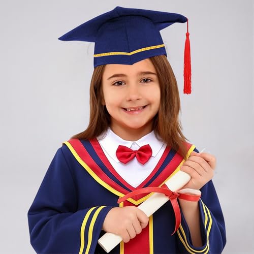 Image of Kindergarten 2025 Graduation Cap and Gown Tassel Sets with Charm 2PCS Graduations Stoles for Kids Grad Party Clothes