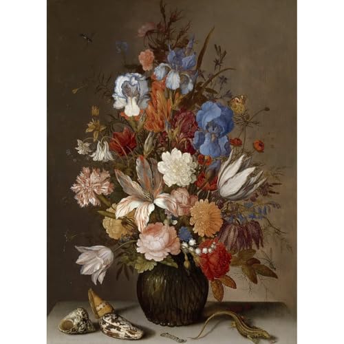 Impression giclée bouquet de fleurs vase tableau Amsterdam art