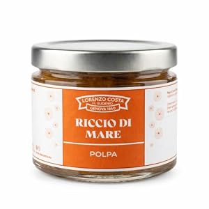 Lorenzo Costa fu Eugenio – Seeigel-Fruchtfleisch im Glas – 100% Natürlich & Handgemacht – Premium Seeigel-Polpa für Mediterrane Fischgerichte – 55g