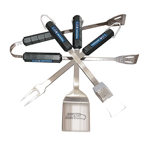 Siskiyou NFL Seattle Seahawks 4-Piece Barbecue Set, one Size