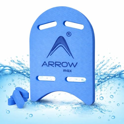 Image of Arrowmax Kick Board for Swimming Sports Swimming Floats for Adults-Kids Kickboard Swimming for Beginners Training Swimming Floaters for Adults, Swimming Float Pad with All Holding Angles (Blue)