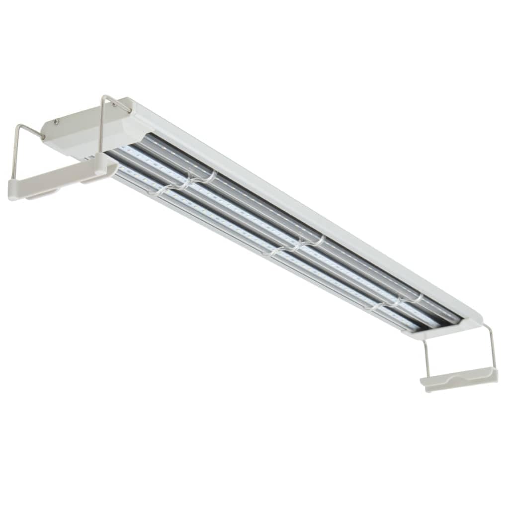 Iluminación LED para acuario, 80 – 90 cm, aluminio IP67, impermeable, regulable, con luz diurna, temporizador de luz de luna, para agua dulce, agua de mar, arrecifes, acuarios, plantas de