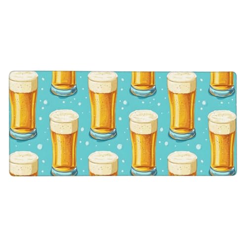 Tapis de souris de jeu grand format anti glisse avec base en caoutchouc imprimé bulles