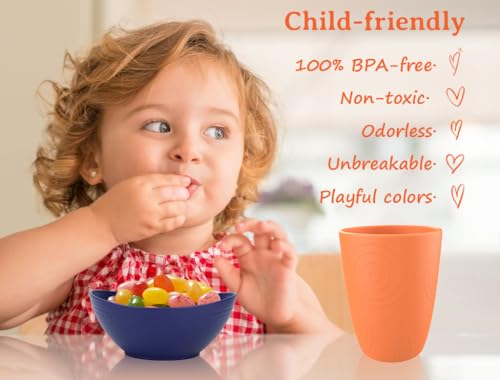 image for Homienly Wheat Starw Small Bowls - 10 OZ Mini Bowls for Snack, Dessert