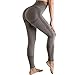 Produktbild OUDOTA Damen Sports Leggings Slim Fit Hohe Taille Lange mit Bauchkontrolle Sport Blickdicht Yogahose Fitnesshose Laufhose Tights für zum Laufen, Radfahren, Fitness Mit Duft S Grau