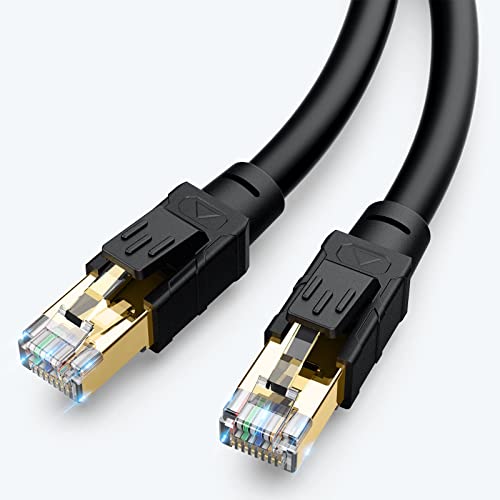 Câble Ethernet Cat8 40 Gbit/s haut débit avec blindage SFTP robuste 61m