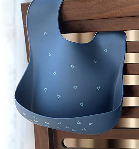 Ymcf Products Waterproof Silicone Baby Bib Light Weight Comfortable Easy Wipe Clean (Triangle, Small (Pack Of 1)) #TOP3