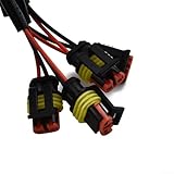 Ram 1500 Pickup-LKW-Außenleisten, einfache Aufrüstung, 4 Stück, rauchfarbene Gläser, LED-Lichter, bernsteinfarbene LED-Lichter, 12 LEDs, mit Verkabelung für Kabelbaum