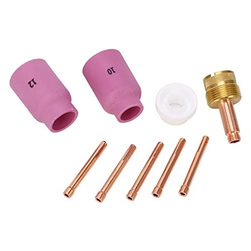 Copo de soldagem, conjunto de pinças de tocha resistente a altas temperaturas, 9 peças, fácil instal