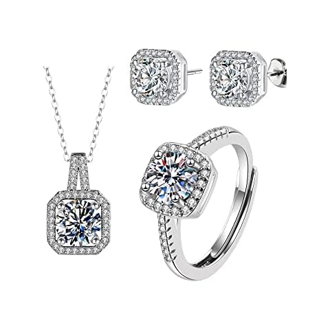 FDEETY Parure de Bijoux Argent 925 Cover