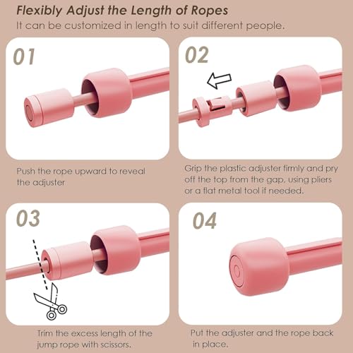 Image of Skipping Rope for Men, Women & Kids - Lightweight Tangle-Free Jump Rope with Soft Foam Anti-Slip Handles