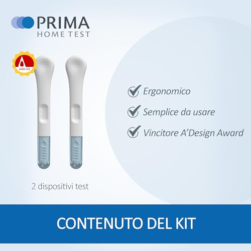 PRIMA Home Test - Test Menopausa 25 mIU/mL (2 Test) - Ormone FSH (Urine) - Formato Midstream - Qualità Svizzera - 5