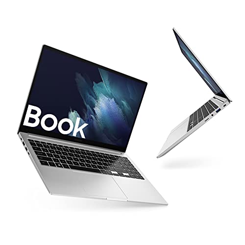 SAMSUNG Galaxy Book Laptop, 15.6' FHD LED, Intel Core i5, Intel Iris Xe Graphics, RAM 8GB LPDDR4x, 512GB NVMe SSD, Windows 11 Home, Mystic Silver (Reacondicionado)