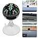 EXAOMBLE Portable Suction Cup Compass for Vehicle and Use Plastic Dashboard Navigation Ball Car and Boat Direction Guide Featuring Strong Attachment and Compact Design