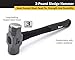 Titan 63000 3lb Sledge Hammer, Forged Steel Head, Overstrike Protection, Sledgehammer with 16