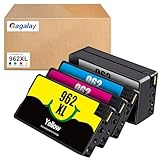 Gagalay 962XL for HP 962XL Ink Cartridges Combo Pack Replacement for HP Ink 962XL Black and 962 Color Combo Pack Work for HP Officejet Pro 9020 Ink Cartridges 9015 9010 Printers, 4 Pack