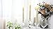 GiveU 9 Inches Melted Led Taper Candles with Timer,Battery Operated,Ivory,Pack of 2