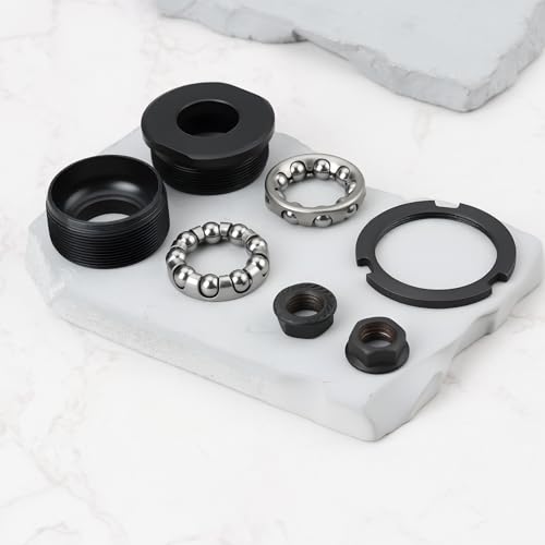 ECSiNG 1 Kit de Boîtier de Pédalier Et Axes 5S (14,8 Cm) pour La Plupart des Vélos Standards Compatible avec Les Plateaux de 68 X 110 Mm à 68 X 132 Mm – vue 6