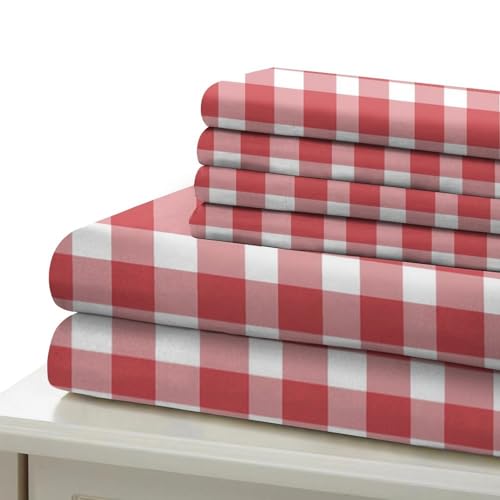 Parure de lit luxe housse de couette imprimé en 3D carreaux classique