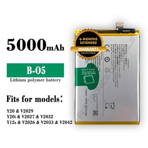 Image of B-05 Battery for Vivo Y20 / Y20i / Y20G / Y20A /Y12 /Y20 / V2029 Y20i / V2027 /V2032 / Y12S / V2026 / V2033 / V2042 Battery with 6 Month Warranty **** (I21)