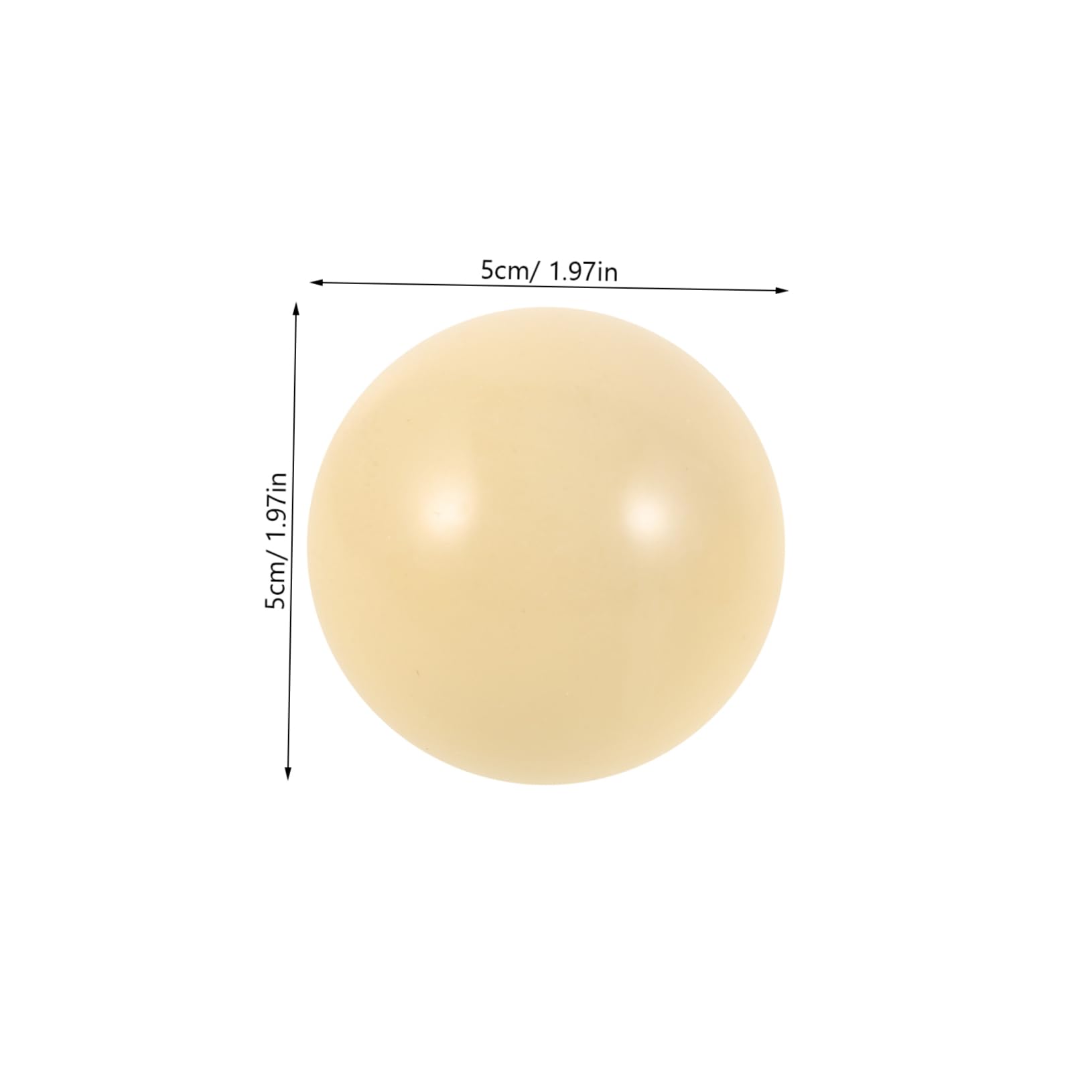 SUPVOX 4pcs Billiard Training Balls Standard White Pool Balls for Beginners Durable Material for Skill Development Practice Equipment for Amateur Players