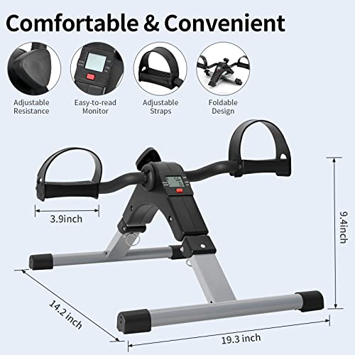 AGM Mini-Heimtrainer Fahrrad, Arm und Beintrainer Fitnesstrainer, Fitness, Hometrainer Bewegungstrainer mit LCD-Monitor… – Bild 3