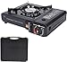 SQUADO - Fornello a Gas Portatile, con Valigetta, Fornello da Campeggio, Fornello Camping/Canottaggio/PicNic
