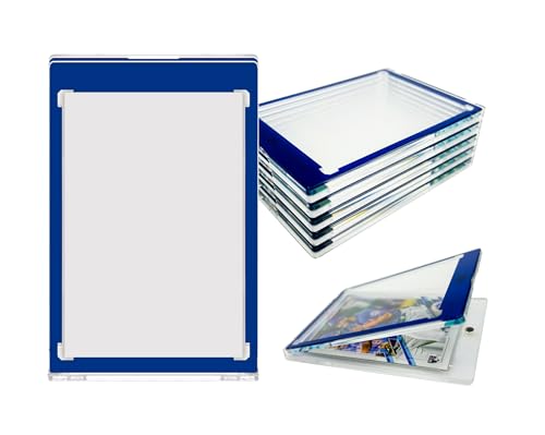 CASEFORCE Blue Border Magnetic Card Holder One Touch Case - 35PT - 5 Pack