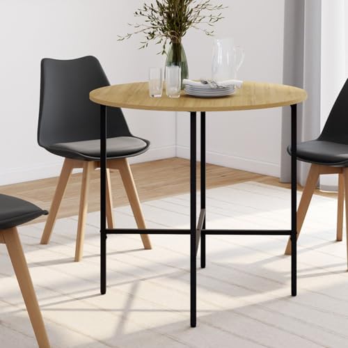 IDMarket: Mesa de comedor redonda Detroit