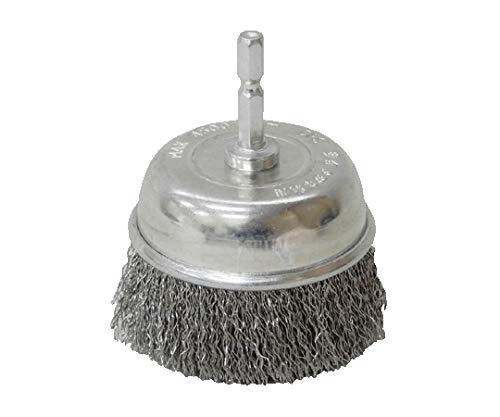 Sunflex No.4119H2 Hexagonal Shaft Cup Brush, Stainless Steel, 3.0 inches (75 mm)