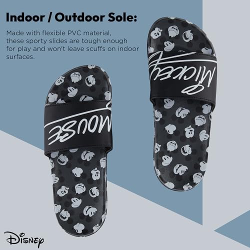 Disney Mens Mickey Mouse Slide Sandals - Mickey Mouse Shoes - Mickey, Minnie, Goofy, Donald, and Daisy Slides3