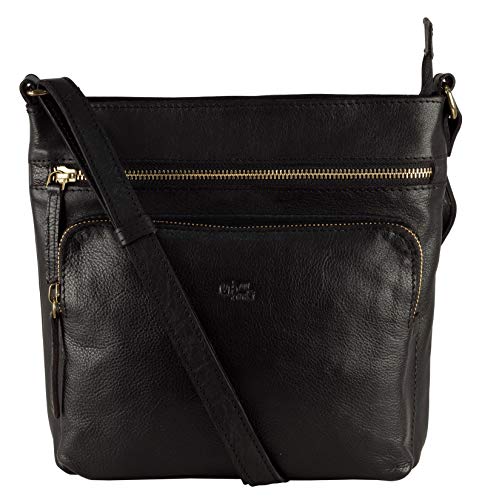 Image of Genuine Leather Crossbody Purse and Handbags - Crossover Bag Over the Shoulder Women | Genuine Leather