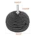 3PCS 3'' Power Polishing Ball Tool for Drill Detailing Adapter Round Buffing Cone Finishing Pad Waxing Car Wheel Polisher with Attachment Hub Date Sponge Buffer Automotive Accessories Motorcycle Black