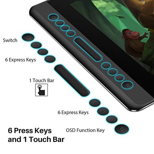 Image of HUION Drawing Tablet Kamvas Pro 16 Pen Tablet Display Tilt Battery-Free Stylus Full-Laminated 8192 Pen Pressure with Stand, Compatible with Chromebook, Windows, Mac and Linux