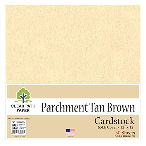 Cartulina tostado pergamino - 12 x 12 inch Cover