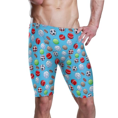 UMIRIKO Football Soccer Sport Men's Swimsuit Swim Jammers L B0402936