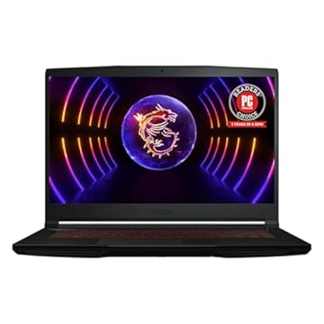 MSI Thin GF63 15,6" Computador portátil para jogos, i7-12650H 16GB 512GB RTX 4060