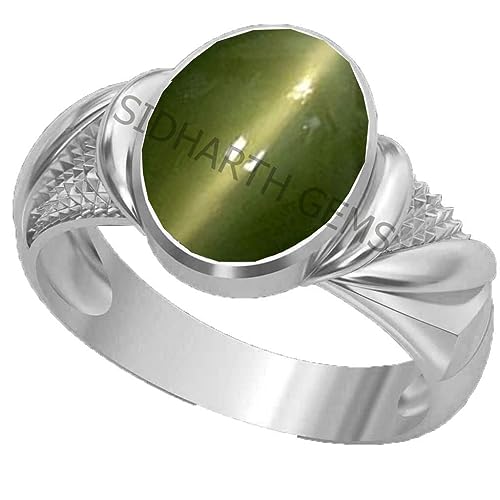 Bague œil de chat en argent ajustable, le cadeau mixte idéal pour célébrer
