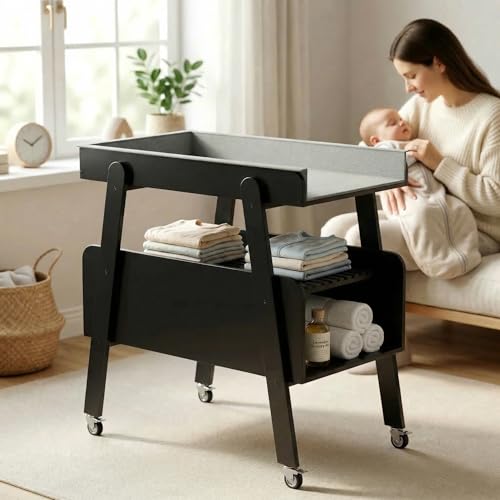 50% Off Diaper Changing Station with Wheels & Storage