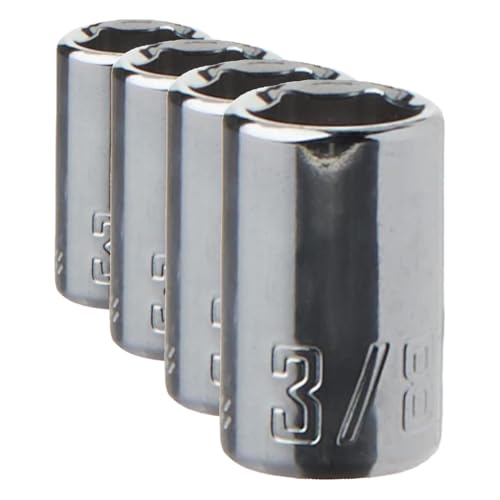 Image of CRAFTSMAN Shallow Socket, SAE, 1 /4-Inch Drive, 3 /8-Inch, 6-Point (CMMT43497) (Pack of 4)