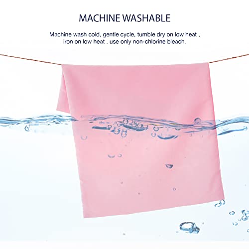 Image of EXQ Home Toddler Pillowcases 13x18 Travel Pillow Case Set of 2, Small Pillow Case Fits Baby Pillow Sized 12x16, 13x18, Kids Pillowcases 2 Pack Machine Washable with Envelope Closure(Pink)