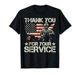 American Flag Veteran Day Thank You for Your Service Veteran T-Shirt