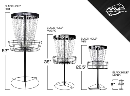 image for MVP Disc Sports Black Hole Micro Disc Golf Basket (6