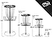 MVP Disc Sports Black Hole Mini 24-Chain Disc Golf Basket Target (26.5