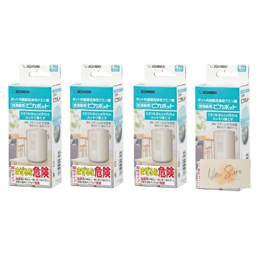 【まとめ買い】ピカポット マホービン ポット内容器洗浄用クエン酸 加湿器用 CD-KB03KX-J ４本入り×4セットの商品画像（Amazon）